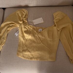 Aritzia Wilfred Novella Wheat Women's Top